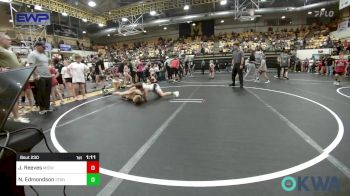 106 lbs Semifinal - Jj Reeves, Midwest City Bombers Youth Wrestling Club vs Nate Edmondson, Standfast OKC