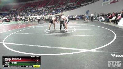 6A-285 lbs Semifinal - Brody Sahlfeld, Glencoe vs Noah Miner, Aloha