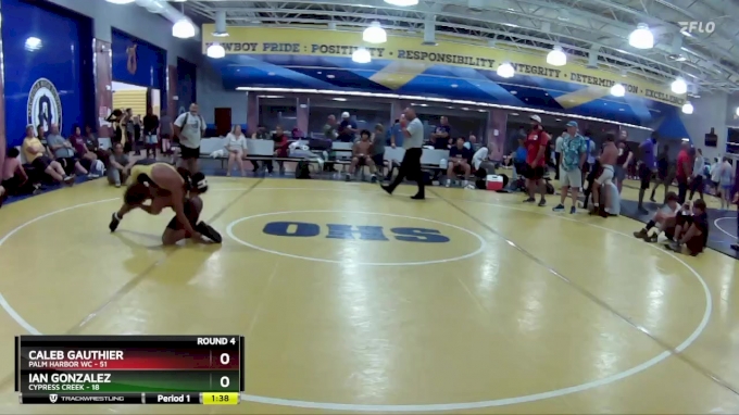 120 lbs Round 4 (8 Team) - Caleb Gauthier, Palm Harbor WC vs IAN ...