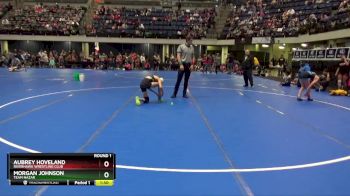 105 lbs Round 1 - Morgan Johnson, Team Nazar vs Aubrey Hoveland, Riverhawk Wrestling Club