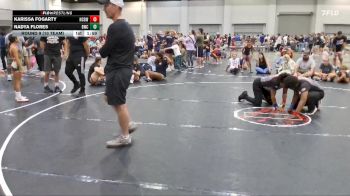 112 lbs Round 9 (10 Team) - Nadya Flores, Blackman WC vs Karissa Fogarty, NC Girls Wrestling Club