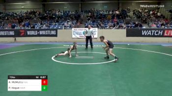 73 lbs Prelims - Aidan McMutry, Purler Wrestling Academy vs Princetin Hogue, Moore Youth Wrestling