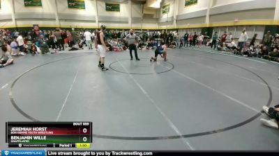 165-174 lbs Semifinal - Jeremiah Horst, Bon Homme Youth Wrestling vs Benjamin Wille, Unaffiliated