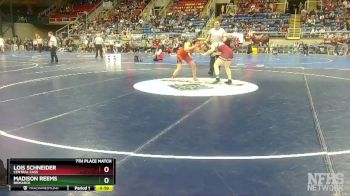 135 lbs 7th Place Match - Madison Reems, Bismarck vs Lois Schneider, Central Cass