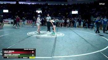 Girls 110 lbs Champ. Round 2 - Heather Johnson, Lincoln (Tacoma) (Girls) vs Lilly Gross, Pasco (Girls)