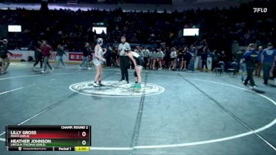 Girls 110 lbs Champ. Round 2 - Heather Johnson, Lincoln (Tacoma) (Girls) vs Lilly Gross, Pasco (Girls)