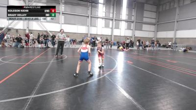 60-61.6 lbs Champ. Round 2 - Brady Kelley, Buzzsaw Wrestling Club vs Koleson Kiehn, Grangeville Youth Wrestling Club