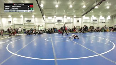 50 lbs Round Of 16 - Barrett Wojtoviets, MI vs Emmy Lashaway, OH