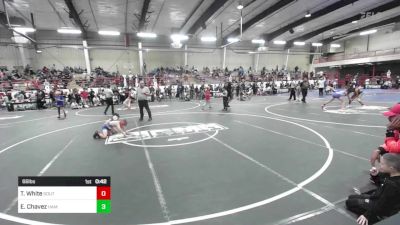 66 lbs 3rd Place - Treagen White, Southwest Hammers vs Elijah Chavez, Hammer House Mafia