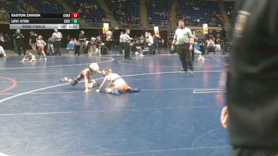 50 lbs Semifinal - Easton Zavada, Connellsville vs Levi Aten, Central Columbia