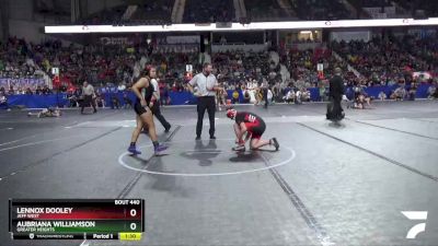 165 lbs Semifinal - Aubriana Williamson, Greater Heights vs Lennox Dooley, Jeff West