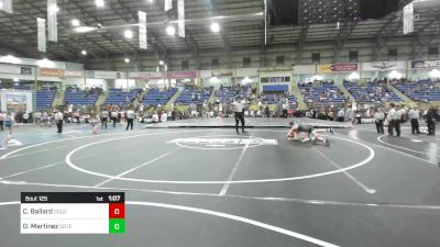 125 lbs Final - Cole Ballard, Colorado Outlaws vs Daniel Martinez, Ortega Middle School