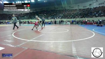 128 lbs Consi Of 64 #2 - Travon Barnes, Mustang Middle School vs Paxton Behrens, Plainview JH