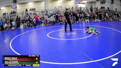 52 lbs Quarterfinal - Nolan Gagne, Amped Wrestling Club vs Rocky Molis, Vici Wrestling Club