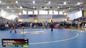 126 lbs 5th Place Match - Paige Woods, Oak Grove High School vs Raelynn Rocco, St. Martin High School Girls