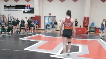 145 lbs Semifinal - Alexis Means, Friends University vs Pella LeFever, Texas Wesleyan