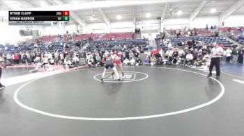 150 lbs 1st Place Match - Jonah Barron, Riverton vs Ryker Cluff, Spanish Fork