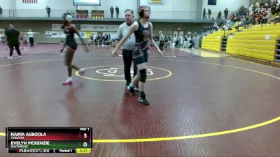 130 lbs Cons. Round 1 - Naima Agboola, Tualatin vs Evelyn McKenzie, Southridge