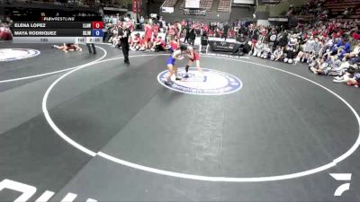105 lbs Elena Lopez, LAWA - Los Angles Wrestling Association vs Maya Rodriquez, SJWA - San Joaquin Wrestling Association