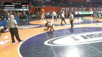 3A 165 lbs Cons. Round 1 - Jacob Veltri, Wheaton (North) vs Kaden Meyer, Minooka