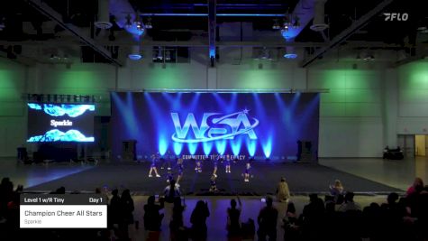 Champion Cheer All Stars - Sparkle [2022 Level 1 w/R Tiny Day 1] 2022 WSA Shreveport