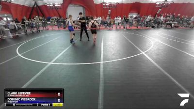 110 lbs Cons. Round 2 - Clark LeFevre, Gladiator Wrestling vs Dominic Viebrock, Wisconsin