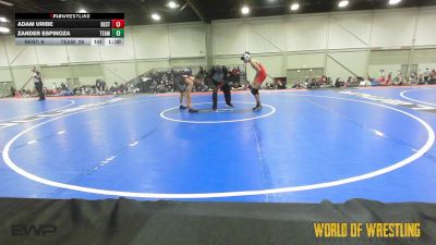 105 lbs Quarterfinal - Adam Uribe, Best Trained 14U 1 vs Zander Espinoza, Team Dash 14U