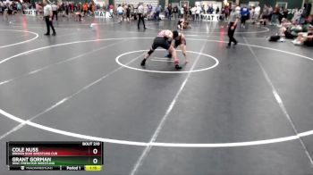 132 lbs Champ. Round 2 - Grant Gorman, WWC Predator Wrestling vs Cole Nuss, Broken Bow Wrestling Cub