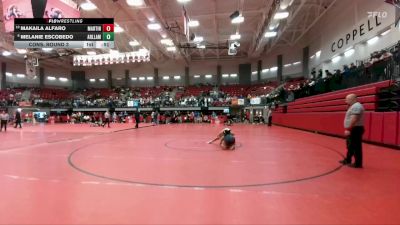 152 lbs Cons. Round 3 - Makaila Alfaro, Arlington Martin vs Melanie Escobedo, Arlington Lamar