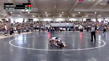 Girls 107 lbs Cons. Round 1 - Emma Reeves, Cheatham Co. Central High School vs Lily Shipley, Walker Valley High School