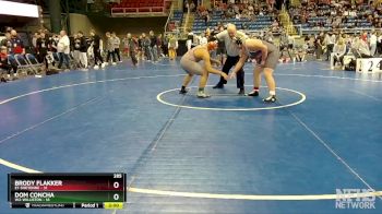 285 lbs Semis - Brody Flakker, E1-Sheyenne vs Dom Concha, W2-Williston