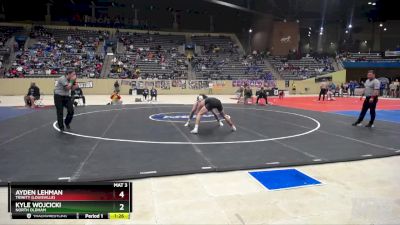 150 lbs Semifinal - Kyle Wojcicki, North Oldham vs Ayden Lehman, Trinity (Louisville)