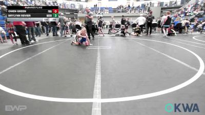 66 lbs Rr Rnd 4 - Owen Green, Perry Wrestling Academy vs Brylynn Revier, Morrison Takedown Club