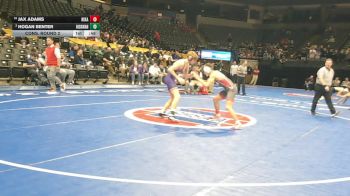 132 Class 4 lbs Cons. Round 2 - Jax Adams, Nixa vs Hogan Benter, Hickman