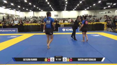 Kaitlyn Jacey Ceballos vs Luz Elena Fajardo 2025 World IBJJF Jiu-Jitsu No-Gi Championship