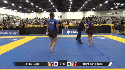 Kaitlyn Jacey Ceballos vs Luz Elena Fajardo 2025 World IBJJF Jiu-Jitsu No-Gi Championship