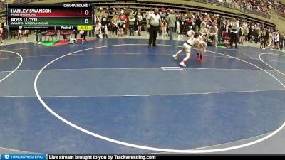 74 lbs Champ. Round 1 - Hanley Swanson, Pride Wrestling vs Ross Lloyd, Wasatch Wrestling Club