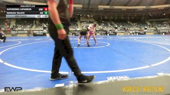 2nd Place - Katherine Lupardus, All-American Wrestling Club vs Mahlea Talato, Jackson County Wrestling Club