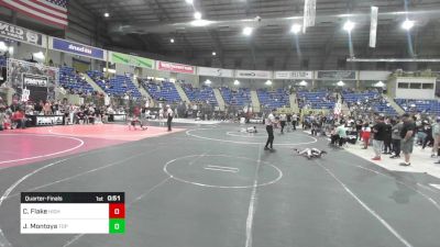 46 lbs Quarterfinal - Coleman Tyler Aka CT Flake, High Elevation WC vs Jude Montoya, Top Rank HAC