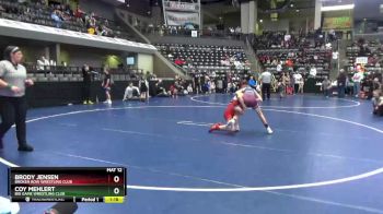 90 lbs 3rd Place Match - Coy Mehlert, Big Game Wrestling Club vs Brody Jensen, Broken Bow Wrestling Club