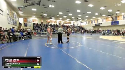 144 lbs Quarterfinal - Garrison Choi, Cerritos vs Tanner Smith, Cathedral Catholic