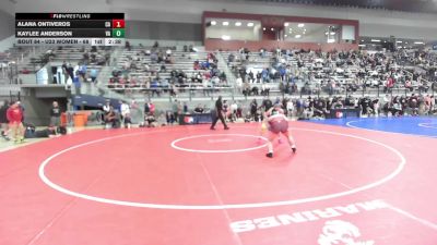 U23 Women - 68 lbs Champ. Round 1 - Alana Ontiveros, CA vs Kaylee Anderson, VA