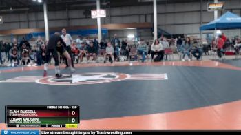 120 lbs Semifinal - Logan Vaughn, Fruitland Middle School vs Elam Russell, O`Leary Middle School