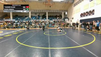 175 lbs Cons. Round 1 - Danner Glanz, Worland vs Jaxon French, Cody