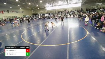 87 lbs Champ. Round 2 - Parker Hansen, Southwest Wolverines vs Cade Chaos Myers, Green River Grapplers