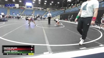 130 lbs Round 4 (10 Team) - Keaton Nelson, Untouchables vs Gavriel Benitez, Garden City Wrestling Club