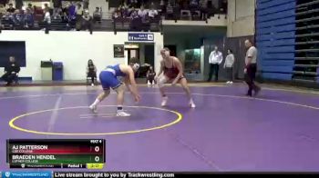 157 lbs 7th Place Match - Braeden Hendel, Luther College vs AJ Patterson, Coe College