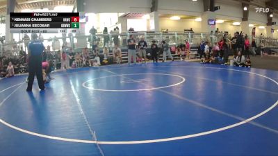 80 lbs Semifinal - Julianna Escobar, Gracie Barra Westchase Wrestling Club vs Kennadi Chambers, Katy Area Wrestling Club