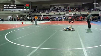 45 lbs Semis & 1st Wrestleback (8 Team) - Brixton Paulson, Dassel-Cokato-Litchfield vs Jordan Cardinal, K-M