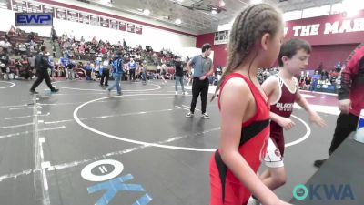 67 lbs Consolation - Kingsley Chitwood, Pawnee Wrestling Club vs Layken Cassady, Blackwell Wrestling Club